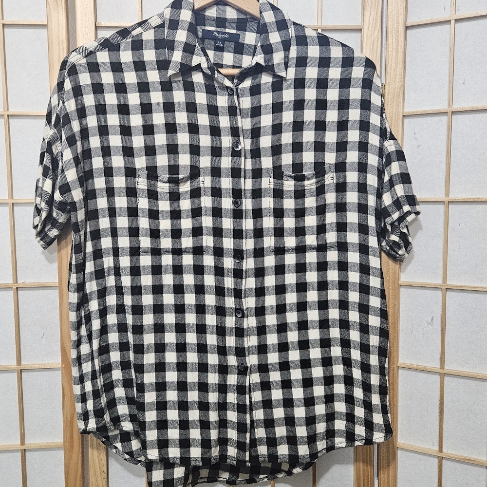 Madewell Buffalo Check Button Front Shirt